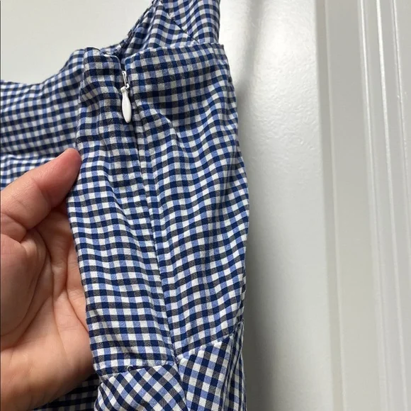 Old Navy Blue Gingham Women's Dress - Picture 3 of 5
